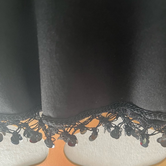 COPY - Black skirt midi with sparkle beading at hem - Picture 2 of 4